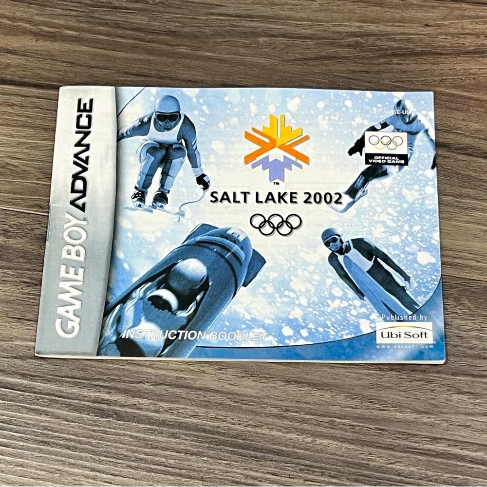 Vintage Game Boy Advance Winter Olympics Salt Lake City 2002 Game Manual Only